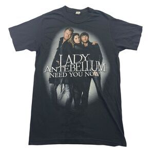 Lady Antebellum Need You Now Tour Concert T-Shirt Band Graphic Tee Black Small S